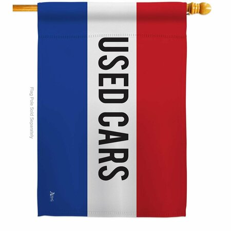 GUARDERIA Used Cars Novelty Merchant 28 x 40 in. Double-Sided Horizontal House Flags for  Banner Garden GU4075828
